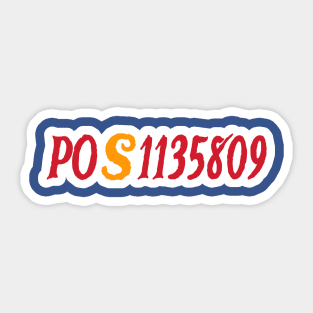 POS1135809 tRump Fulton County Jail Inmate Number - Double-sided Sticker